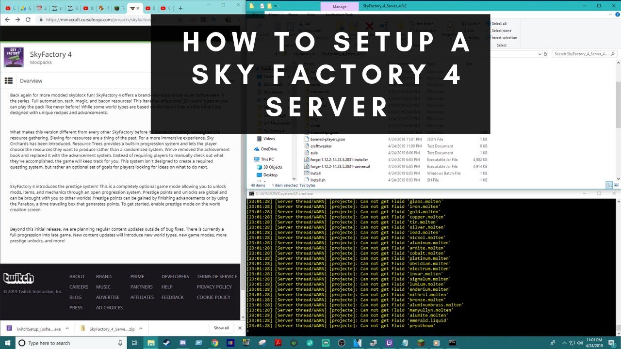 sky factory 4 server
